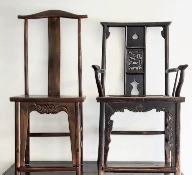 RECLAIMED, Elm Timber Scholars Highback Chair & Scholars Armchair