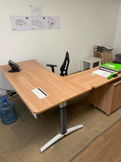 Extended Office Desk With Draws - Desks in Osborne Park WA | Gumtree ...