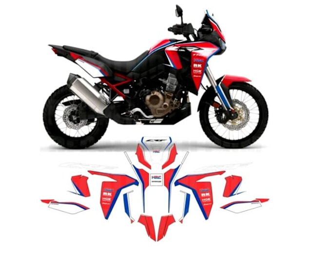 HONDA AFRICA TWIN CRF 1100 MACCHI HRC FAIRING GRAPHIC DECALS SET