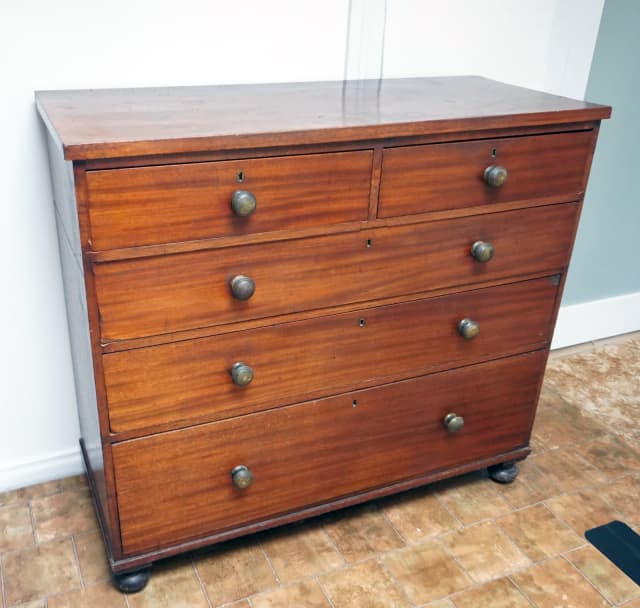 Antique Colonial Australian Cedar Chest of Drawers Original Patina