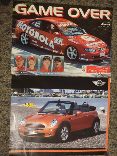 Peter Brock Monaro and signed Bob Holden Mini posters | Collectables ...