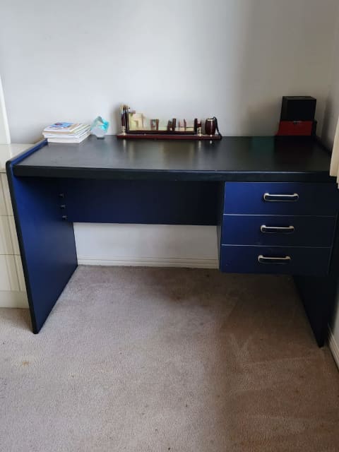 blue executive desk