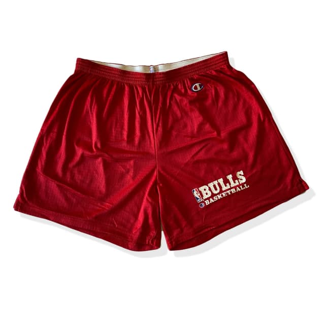 Vintage 90s Chicago Bulls Champion Red Basketball Shorts Size