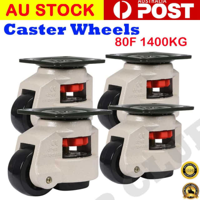 Leveling Casters Swivel Workbench Adjustable Wheel 1400KG Retractable