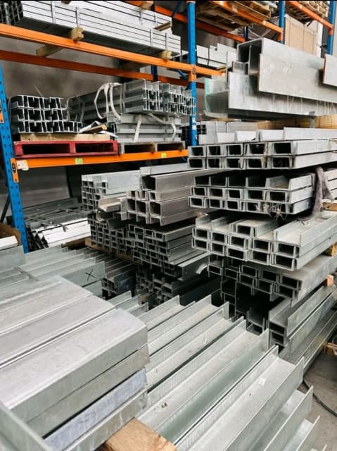 Galvanised steel channels / Retaining wall steel posts (H, C and corne ...