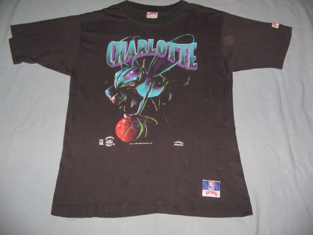 charlotte hornets vintage shirt charlotte hornets nba basketball t shirt  charlotte hornets logo graphic tee