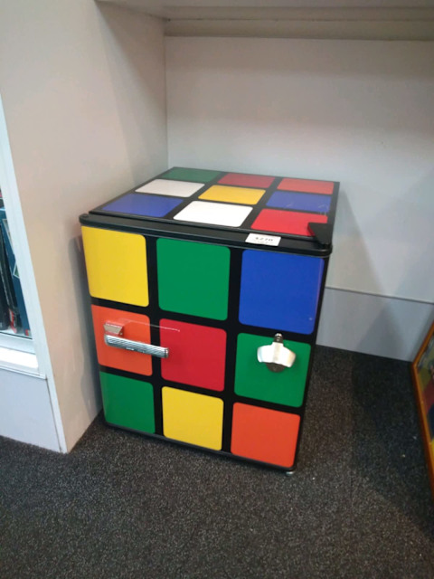 rubik's cube beer fridge