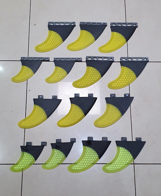 Mako Surfboard Carbon Fins Thruster or Quads in FCS, Futures Surfing