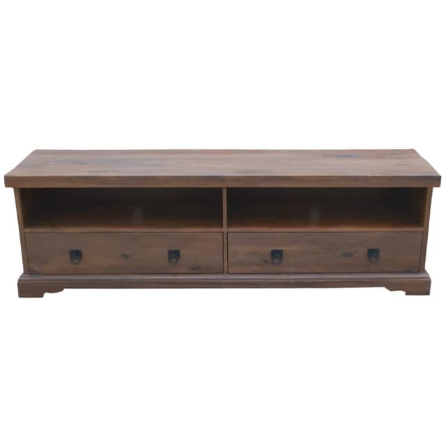 Paignton ETU Entertainment TV Unit 180cm 2 Drawer Solid Mango Tim