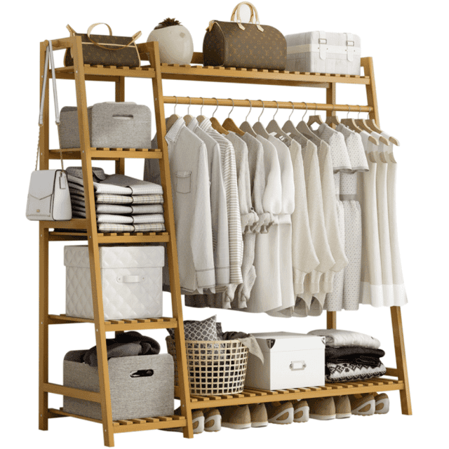 Artiss Clothes Rack Coat Stand 150cm Hanger Closet White