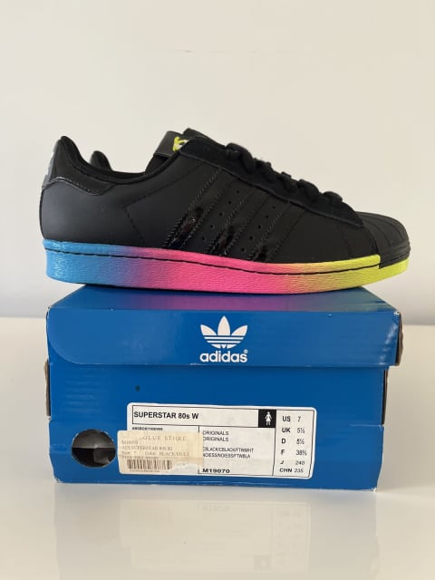 Womens Adidas Superstar 80s Rita Ora Limited Edition Rainbow Size