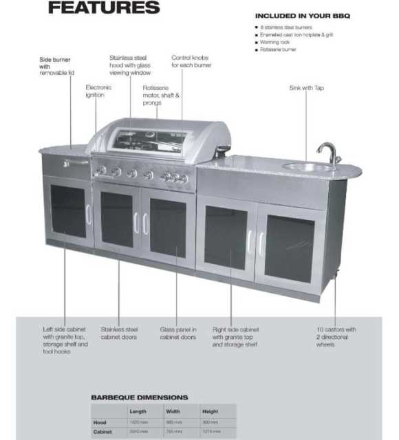 BBQ Matador Entertainer Burner Outdoor Kitchen - BBQ in Liverpool NSW ...