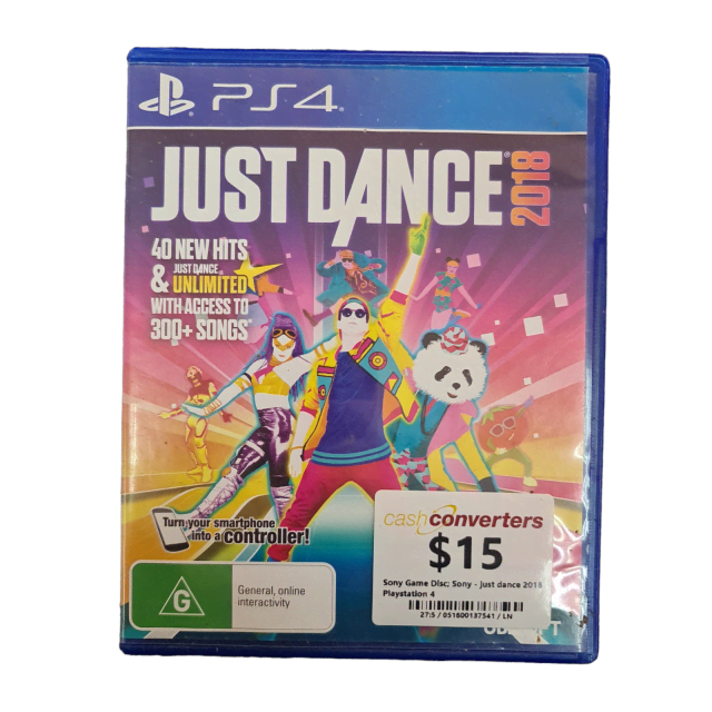 Just Dance 2018 PS4 Game, Playstation, Gumtree Australia Palmerston Area  - Yarrawonga