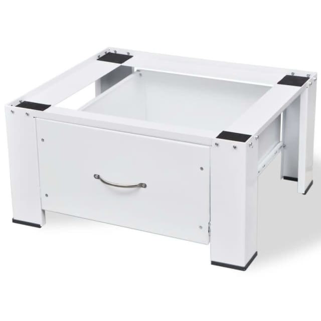Washing Machine Pedestal with Drawer White Washing Machines & Dryers