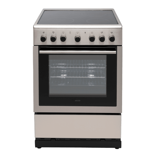 Euro 60cm Free Standing Electric Oven, Ceramic Hob Model EV600EESX