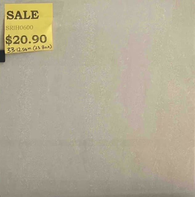 **SALE**POLISHED FLOOR / WALL TILE (600x600)SRIH0600 20.90T&C APPLY