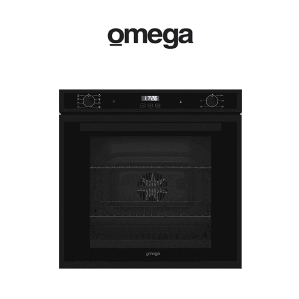 Omega 60cm Electric Oven Matt Black 90 Litre Model OO60B RRP 1099
