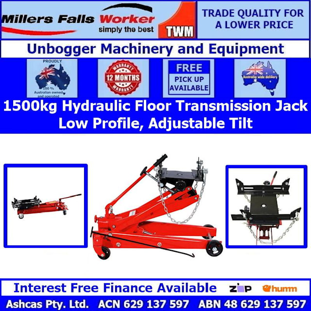Millers Falls TWM 1500kg Hydraulic Floor Transmission Jack Miscellaneous Goods Gumtree