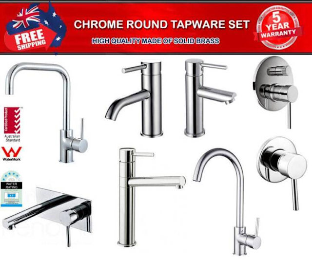Round Kitchen Laundry Shower Basin Mixer Sink Faucet Tap W Building