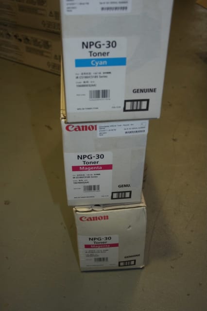 3x Canon NPG-30 Genuine Toner Cartridges - Magenta Cyan