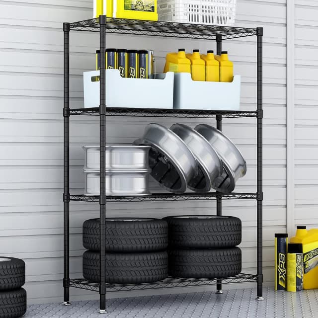 Wowmart Heavy Duty Adjustable Wire Shelving Unit Metal Storage Rack