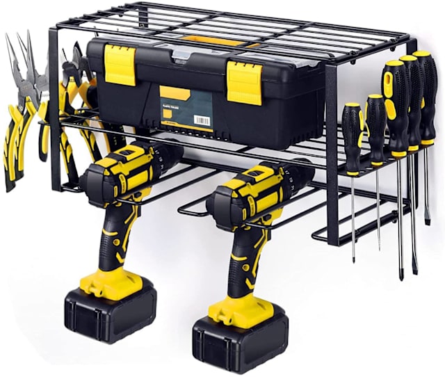 Wowmart Electric Drill Tool Storage Rack Wall Mounted Hanging Organize