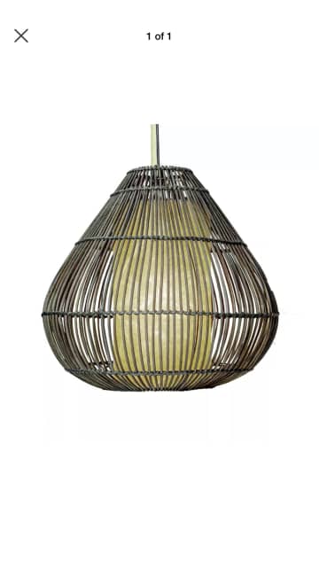 bunnings rattan pendant