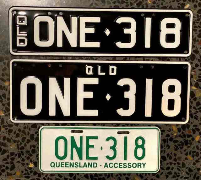 Qld rego number plate ONE318 - suit BMW 318 | Other Parts & Accessories ...