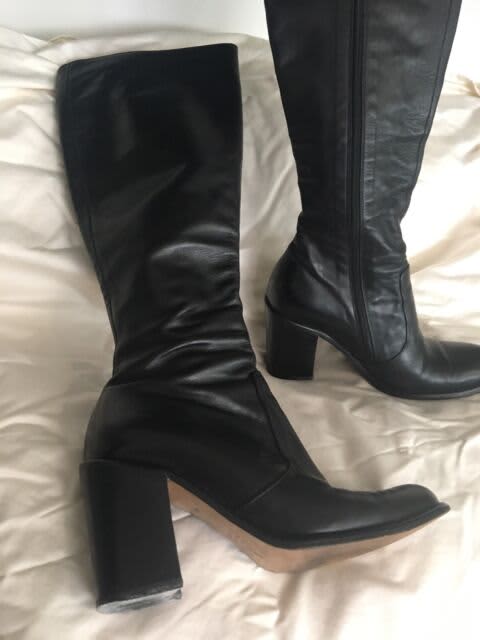 Black leather knee high boots | Women's Shoes | Gumtree Australia ...
