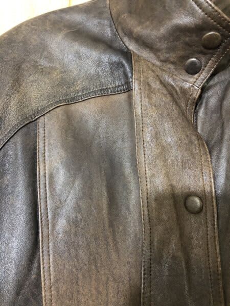 Retro XL men’s leather jacket snap button. | Jackets & Coats | Gumtree ...