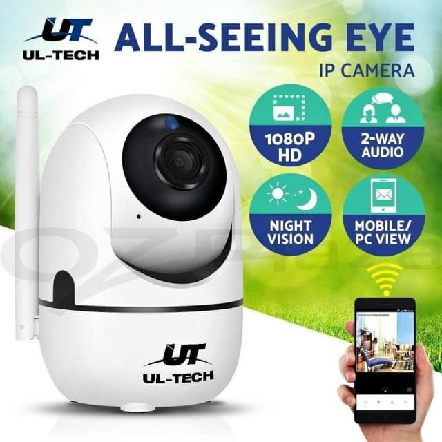 ULtech 1080P WiFi IP Security Camera Wireless Indoor CCTV System