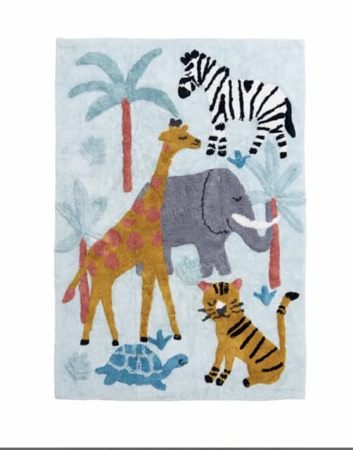 Adairs Kids Rug Animals of the World Decorative Rug Rugs & Carpets