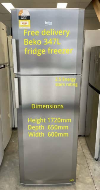 beko 347l fridge