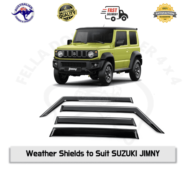 Weather Shields Weathershields Window Sun Visors SUZUKI JIMNY 18&Plus ...