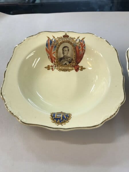 VINTAGE KING EDWARD VIII CORONATION J & G MEAKIN ENGLAND Dessert Bowl ...