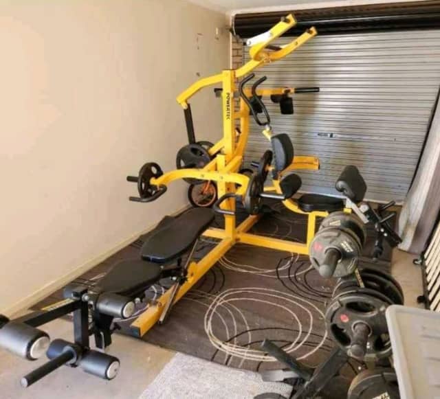 Powertech home gym with weights Gym & Fitness Gumtree Australia