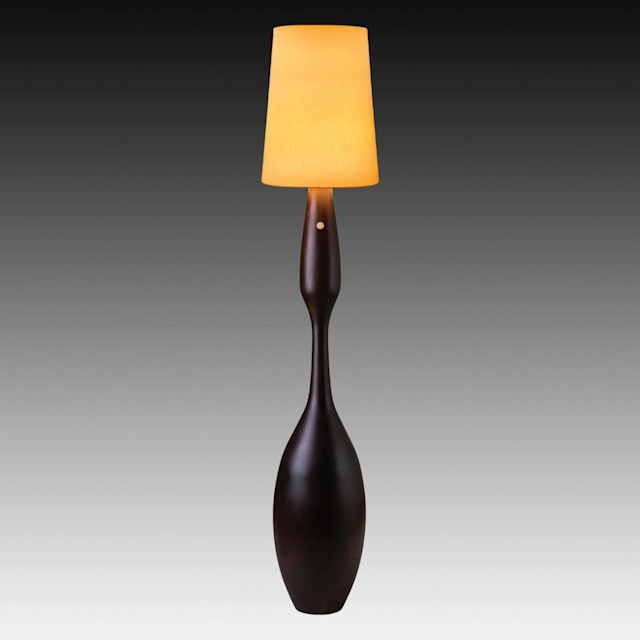 Handmade Dimmable Mango Wood Floor Lamp (VAR007MLM) Floor Lamps