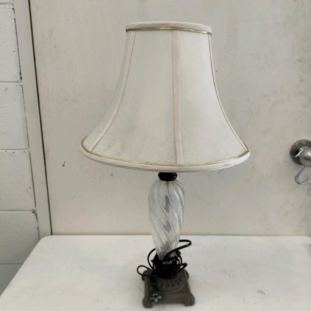 Twisted clear glass replica table lamp Table & Desk Lamps Gumtree