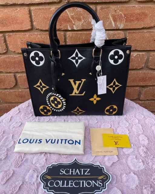 Louis Vuitton NeoNoe Handbag Embroidered Bicolor Monogram Empreinte Giant  MM