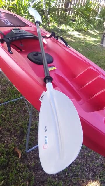 Kayak Red Brand New With Oar Not Used 