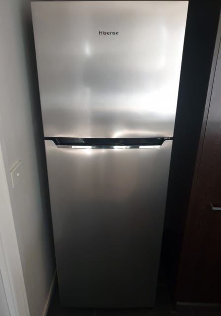 hisense 350l fridge stainless steel