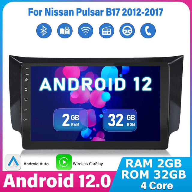 Android 12 Car Radio GPS stereo headunit For Nissan Sentra Pulsar B17