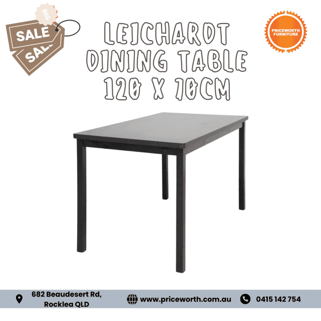 ON SALE!!! MINIMALIST LEICHARDT DINING TABLE 120 X 70CM Dining Tables