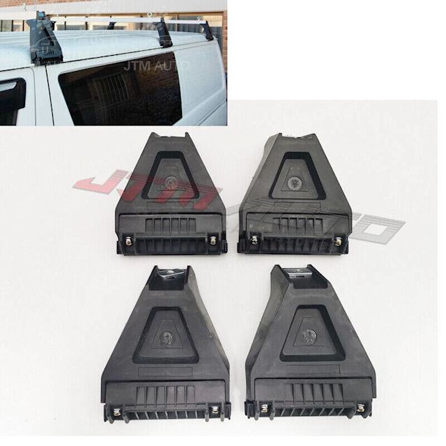 4 x 6 Inch 15CM Roof Rack Rail Bracket for Rain Gutter Mount Vehicles