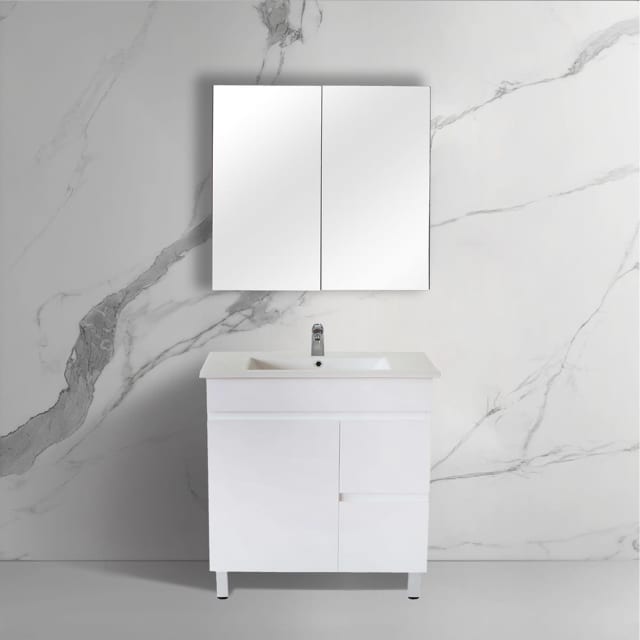 750x460x850mm Freestanding Bathroom Vanity With Legs Gloss White Building Materials Gumtree