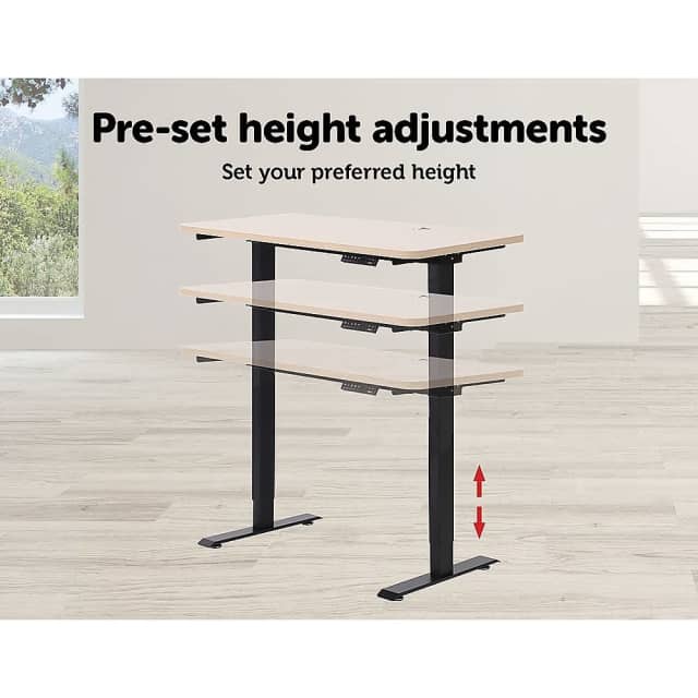 Palermo Standing Desk Sit Stand Height Adjustable Motorised 120cm