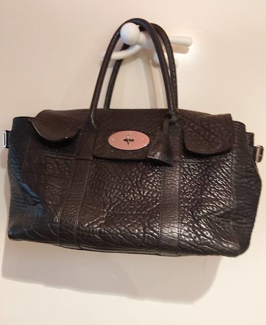 Used Leather Black Mulberry Bayswater Bag large size as new Bags
