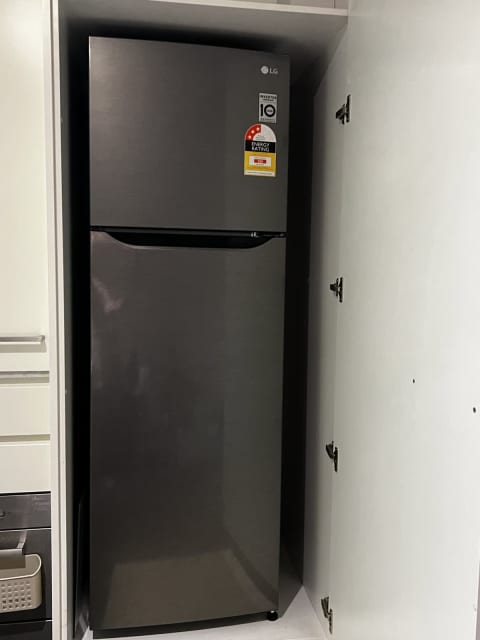 lg 254l top mount fridge dark graphite