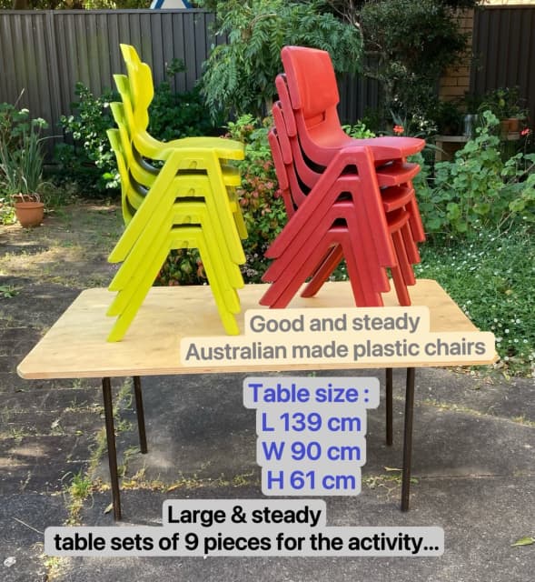 Large & steady table sets of 9 pieces for the activity... Dining Tables in Panania NSW