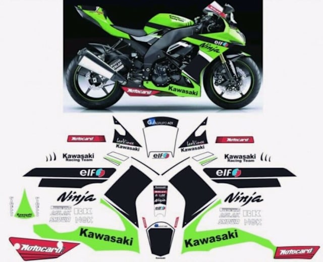 KAWASAKI NINJA ZX10R 2010 TOM SYKES WSBK FAIRING DECALS KIT Motorcycle & Scooter Accessories
